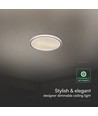 60W LED Designer Deckenleuchte mit Fernbedienung - 3-in-1 CCT, dimmbar, schwarzer Ring, inkl. Leuchtmittel