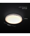 V-Tac LED-Deckenleuchte 30W/60W/30W - 3-in-1 CCT, dimmbar, Holz-Finish, inkl. Fernbedienung