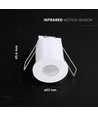 Kompakter Infrarot-Bewegungsmelder - Weiß, IP20, max. 400W LED