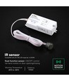 V-Tac Infrarot-Bewegungssensor - Weiß, 2-in-1, max. 200W LED, IP20 Innenbereich