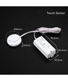 V-Tac Infrarot-Touch-Sensor, Weiß - Max. 600W LED, integrierte Touch-Funktion, wirkt durch Tischplatte
