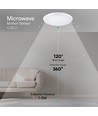 V-Tac 18W LED-Sensorleuchte mit CREE - 5-in-1 CCT, IP65, 6 Jahre Garantie