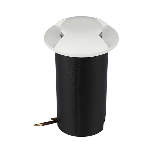 V-Tac 1W LED Bodeneinbaustrahler - IP67, weißes Gehäuse, 6400K