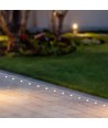 6W LED Bodeneinbaustrahler - IP67, silbernes Gehäuse, 3000K, inkl. Leuchtmittel
