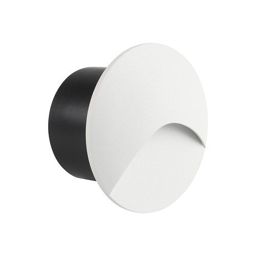 3W LED Einbaustrahler für Treppen - Rund, weiß, IP65, 3000K