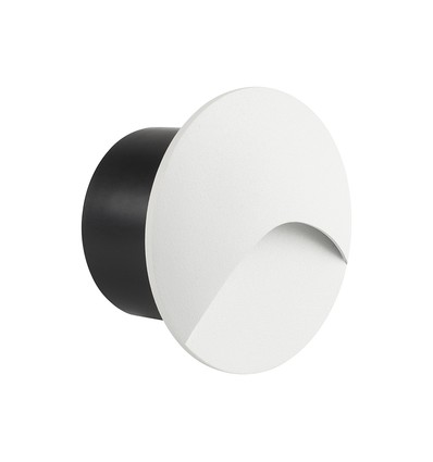 3W LED Einbaustrahler für Treppen - Rund, weiß, IP65, 3000K