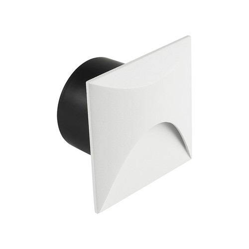 3W LED Einbaustrahler für Treppen, quadratisch - IP65, weiß, 3000K