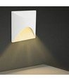 3W LED Einbaustrahler für Treppen, quadratisch - IP65, weiß, 3000K