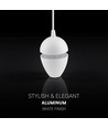 V-Tac 9W LED-Pendelleuchte - 3000K, weißes Gehäuse