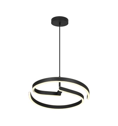 25W LED Designer-Pendelleuchte - Ø40cm, Sandy Black, 4000K, dekorative Deckenlampe