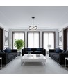 25W LED Designer-Pendelleuchte - Ø40cm, Sandy Black, 4000K, dekorative Deckenlampe