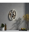 22W LED Designer Wandleuchte - 30x11cm, 4000K, Schwarz, inkl. Leuchtmittel