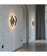 22W LED Designer Wandleuchte - 30x11cm, 4000K, Schwarz, inkl. Leuchtmittel