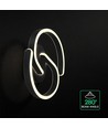22W LED Designer Wandleuchte - 30x11cm, 4000K, Schwarz, inkl. Leuchtmittel