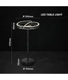 V-Tac 25W LED Designer-Tischleuchte - 4000K, Mattschwarz, dekorativ