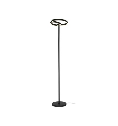 25W LED Designer Stehleuchte - Ø30 x 142cm, Mattschwarz, 4000K