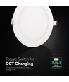 18W Ø22,5cm Backlit LED Einbaupanel - 3-in-1 CCT, Cree Chip, 6 Jahre Garantie, rund