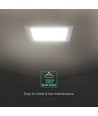 6W quadratisches LED-Einbaupanel - Backlit, CCT, 3-in-1, CREE Chip, 6 Jahre Garantie