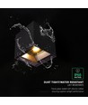 V-Tac 9W Solara Wandleuchte mit Sensor - Solar, IP65, 3-in-1 CCT, schwarz