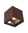 V-Tac 9W Solara Wandleuchte mit Sensor, CCT - IP65, PIR-Sensor, Corten-Farbe, Solar, 3 Lichtfarben
