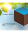 V-Tac 9W Solara Wandleuchte mit Sensor, CCT - IP65, PIR-Sensor, Corten-Farbe, Solar, 3 Lichtfarben