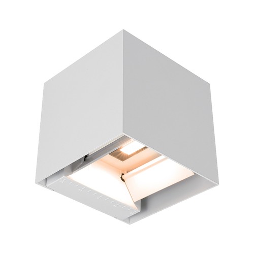 V-Tac 9W Solara Wandleuchte mit Sensor - IP65, weiß, 3-in-1 CCT, Solar