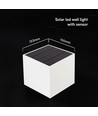 V-Tac 9W Solara Wandleuchte mit Sensor - IP65, weiß, 3-in-1 CCT, Solar