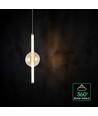 8W LED Designer-Pendelleuchte - Ø15cm, 3000K, Amber/Weiß, dekorative Deckenlampe