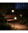 2er-Set 3W LED-Gartenleuchte - Schwarz, IP65, 3000K, inkl. Leuchtmittel