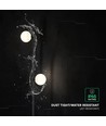 2er-Set 3W LED-Gartenleuchte - Schwarz, IP65, 3000K, inkl. Leuchtmittel