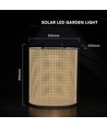 V-Tac 1,2W LED Solar Gartenleuchte - IP65, 2800K, dimmbar, warmweiß