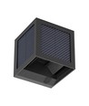 V-Tac 9W Solara Wandleuchte mit Sensor - IP65, schwarz, 3-in-1 CCT, Solar