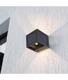 V-Tac 9W Solara Wandleuchte mit Sensor - IP65, schwarz, 3-in-1 CCT, Solar