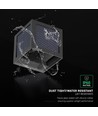 V-Tac 9W Solara Wandleuchte mit Sensor - IP65, schwarz, 3-in-1 CCT, Solar