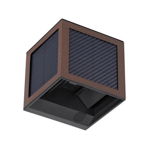 V-Tac 9W Solara Wandleuchte mit Sensor, CCT - IP65, Cortenfarben, Solar