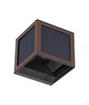 V-Tac 9W Solara Wandleuchte mit Sensor, CCT - IP65, Cortenfarben, Solar