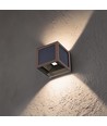V-Tac 9W Solara Wandleuchte mit Sensor, CCT - IP65, Cortenfarben, Solar