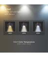 V-Tac 9W Solara Wandleuchte mit Sensor, CCT - IP65, Cortenfarben, Solar