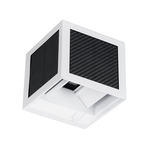 V-Tac 9W LED Solar-Wandleuchte mit PIR-Sensor - CCT, IP65, weißes Gehäuse