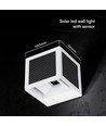 V-Tac 9W LED Solar-Wandleuchte mit PIR-Sensor - CCT, IP65, weißes Gehäuse