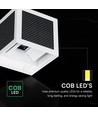 V-Tac 9W LED Solar-Wandleuchte mit PIR-Sensor - CCT, IP65, weißes Gehäuse
