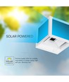 V-Tac 9W LED Solar-Wandleuchte mit PIR-Sensor - CCT, IP65, weißes Gehäuse