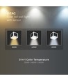 V-Tac 9W LED Solar-Wandleuchte mit PIR-Sensor - CCT, IP65, weißes Gehäuse