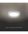 6W Ø12cm LED-Aufbaupanel - CCT, Backlit, CREE Chip, 6 Jahre Garantie, rund