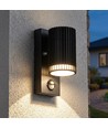 GU10 Wandleuchte mit PIR-Sensor - IP44 Außenbereich, ohne Leuchtmittel