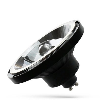 GU10 12W schwarzer LED-Spot - AR111