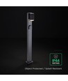 V-Tac 80cm GU10 Gartenleuchte Wegeleuchte - IP44, Schwarz, ohne Leuchtmittel