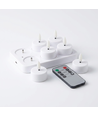 6er-Pack weiße LED-Teelichter inkl. Ladestation - Inkl. Fernbedienung, Timer