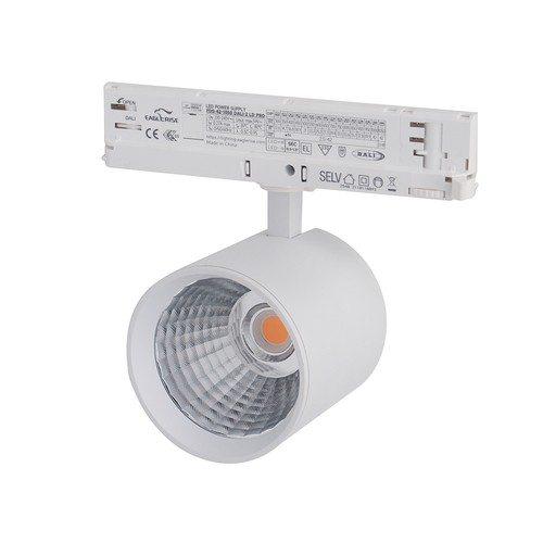LEDlife 30W weißer DALI Schienenstrahler - RA 90, 38 Grad, 3-Phasen