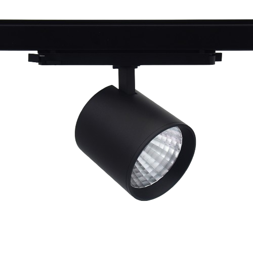 LEDlife 30W schwarzer DALI Schienenstrahler - RA 90, 38 Grad, 3-Phasen